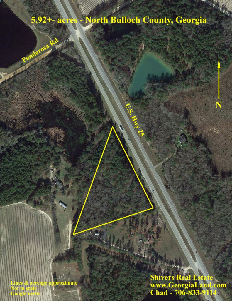 5.92+ acres North Bulloch County, Shivers Real Estate
